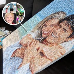 Mosaïque photo couleur : le cadeau personnalisé tendance !