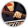 Votre photo en style manga guerrière - Tableau samouraï personnalisé