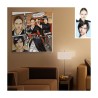 Manga couple - Personalised Manga Samurai portrait from photo