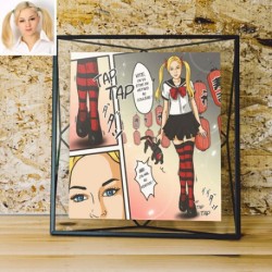 Un portrait manga pour fille au look d'écolière japonaise stylé