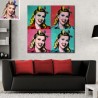 Become crazy of your personalised Marilyn Monroe pop art style !