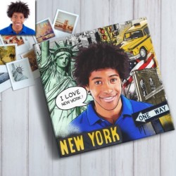 Le style branché du tableau BD personnalisé de la ville de New York