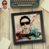 Your stencil graffiti portrait printed on canvas - Votreportrait.fr