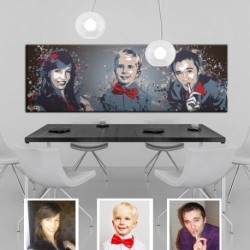 Un tableau panoramique personnalisé effet splash réalisé sur-mesure !