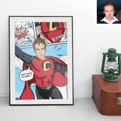Superheroes portrait gift for men - Votreportrait.fr
