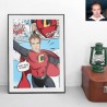 Superheroes portrait gift for men - Votreportrait.fr