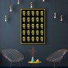 Un pop art moderne personnalisé pour une décoration murale  tendance