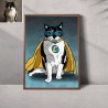 A personalised portrait of your pet as a superhero !