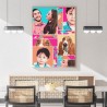 A personalised pixel art portrait for a geek decoration !