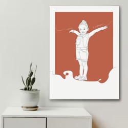 Votre tableau Line Art : un portrait d'après photo jamais vu !