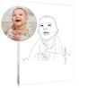 Votre tableau Line Art : un portrait d'après photo jamais vu !