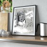 A street art pet portrait for a unique decoration