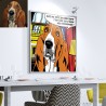 A colorful personalised animal portrait in Comics style