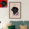 Cadre personnalisé de vos animaux version illustration