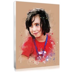Portrait aquarelle sur mesure avec votre photo