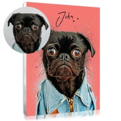Let yourself be seduced by a painted animal portrait