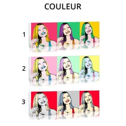 Modern pop art portrait with your photo by Votreportrait.fr