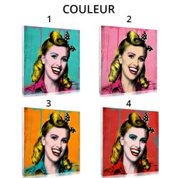 Your custom pop art Marilyn portrait - Vintage pop art from your photo