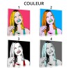 Toile personnalisée Andy Warhol style Pop Art avec vos images