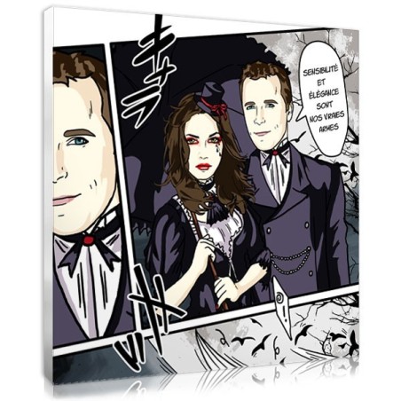 Gothic portrait with your lover's photo