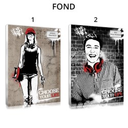 Avec le tableau personnalisé street art, osez une déco branchée !