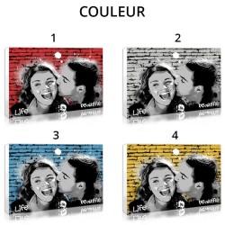 Cadeau de couple original : le tableau personnalisé graffiti