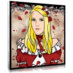 Tableau manga personnalisé romantique