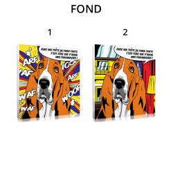 A colorful personalised animal portrait in Comics style