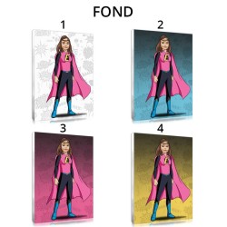 Votre fille adorée en super héroïne de comic !