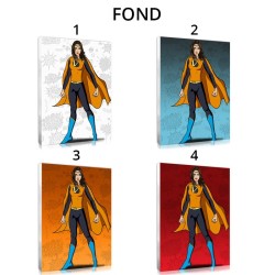 Votre portrait personnalisé illustré façon Super Woman