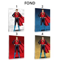 Personalised Superheroe couples portrait - Votreportrait.fr