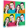 The pop art couple portrait, a personalised wedding present