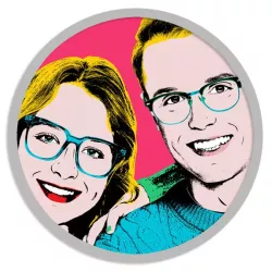 Personalised wedding presents : couple pop art portraits