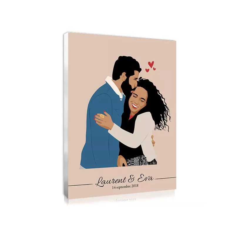 Un cadeau pour couple : un tableau minimaliste d'après photo, original et moderne ! Un cadeau pour couple : un tableau minimaliste d'après photo, original et moderne !