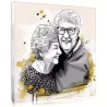 Personalised Christmas gift - Drawing-style portrait of the grandparents