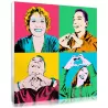 Family Pop Art portrait made from photos