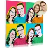 Personalised pop art portrait with a couple's photo