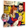 Photo de famille style pop art Roy Lichtenstein