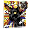 Portrait chat pop art Lichtenstein - Tableau personnalisé animal