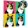 Pop art pet portrait created with your photo