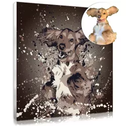 Original dog portrait from your photo