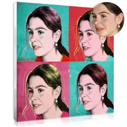 Toile pop art vintage pour une décoration murale rétro