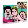 Tableau personnalisé pop art vintage à partir de votre photo
