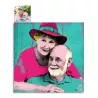 Tableau pop art personnalisé vintage à partir de votre photo