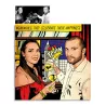 Photo of couple in pop art style Lichtenstein
