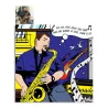Votre photo en pop art Roy Lichtenstein avec un fond musique