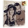 Une idée cadeau pour couple : leur photo transformée en tableau original Splash