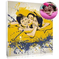 Cadeau fête des pères personnalisé : un portrait original Splash des enfants