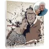 Original splash-style portrait : gift idea for grandparents