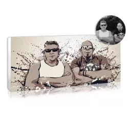 Une idée cadeau originale : le portrait style splash d'après photo